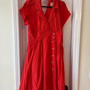 BRAND NEW ANTHROPOLOGIE MAUVE DRESS SIZE 12